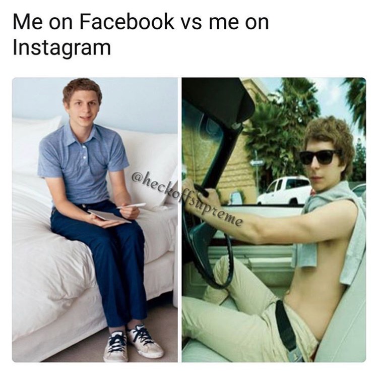 me on facebook vs me on instagram - Me on Facebook vs me on Instagram supreme