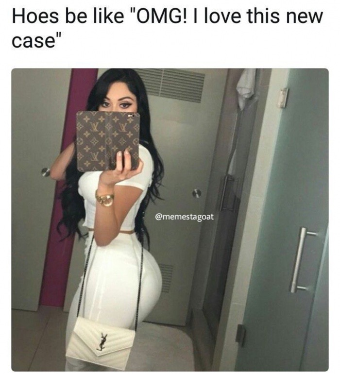 working on thursday memes - Hoes be "Omg! I love this new case"
