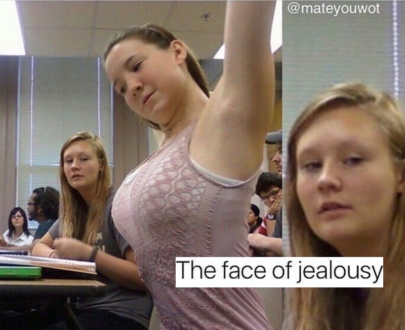 face of jealousy - The face of jealousy