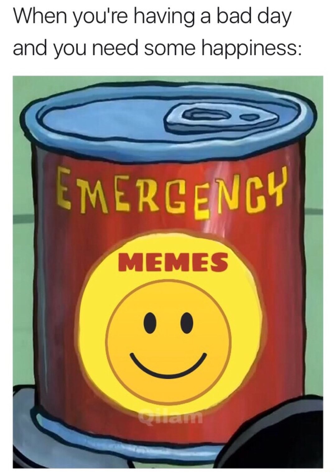 Emergency can of meme