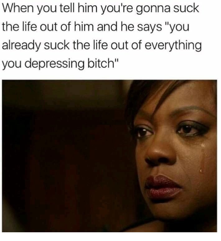 Dank meme about hurtful words and black woman crying
