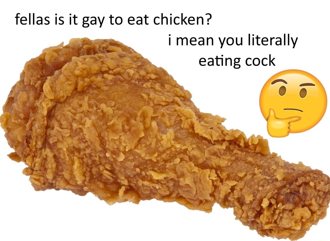 Brutal meme about eating chicken