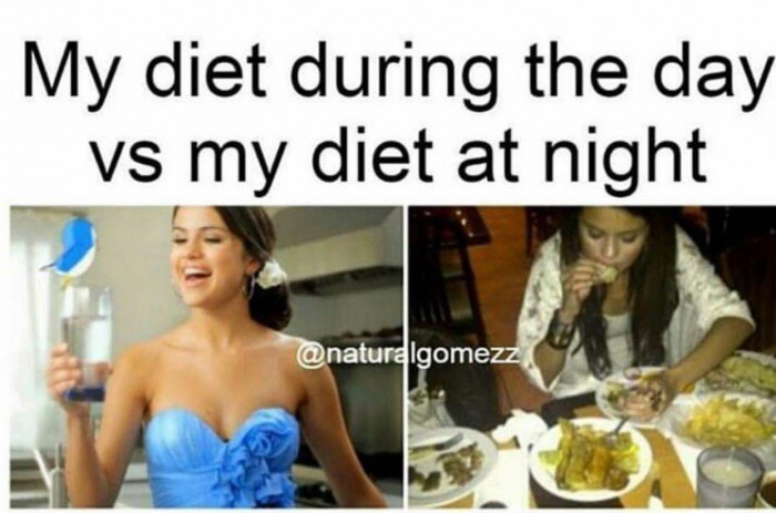 Brutal meme about dieting