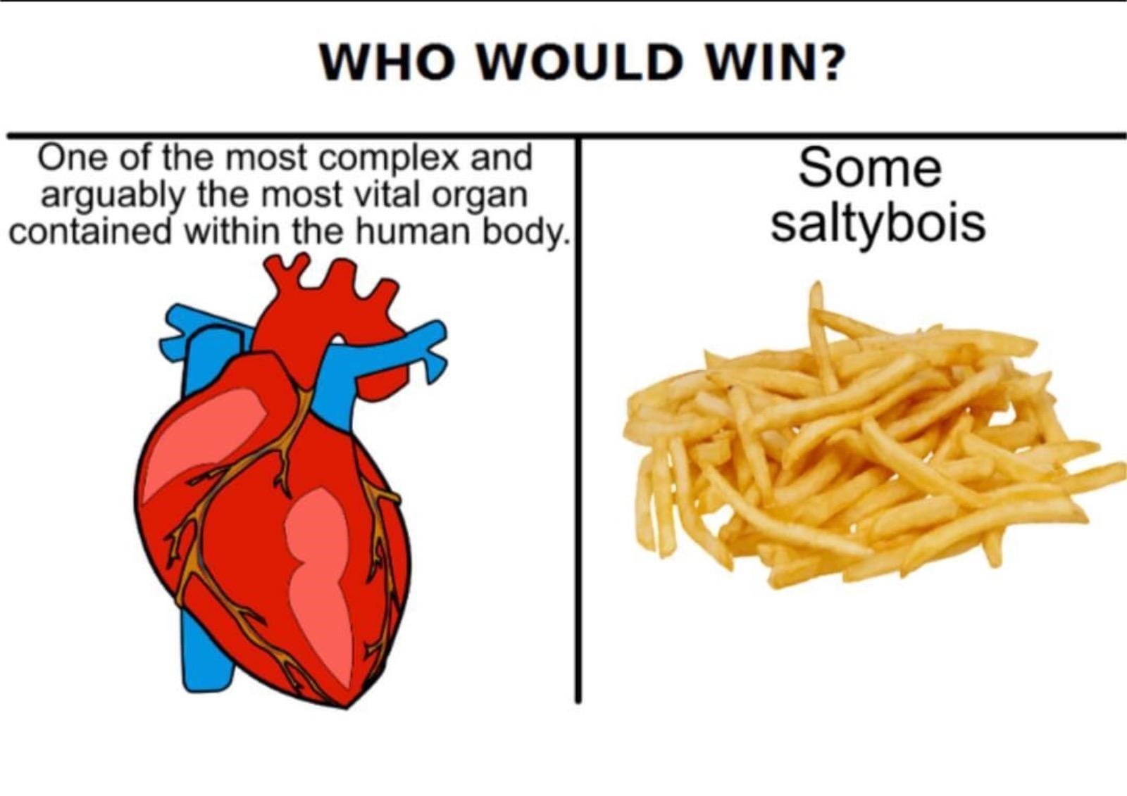 dank meme human heart clipart - Who Would Win? one by the in the hul One of the most complex and arguably the most vital organ contained within the human body. Some saltybois
