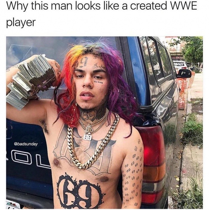 Man who looks like a created WWE player