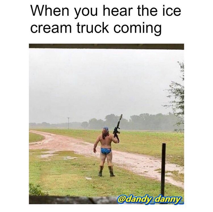 memes - grass - When you hear the ice cream truck coming danny