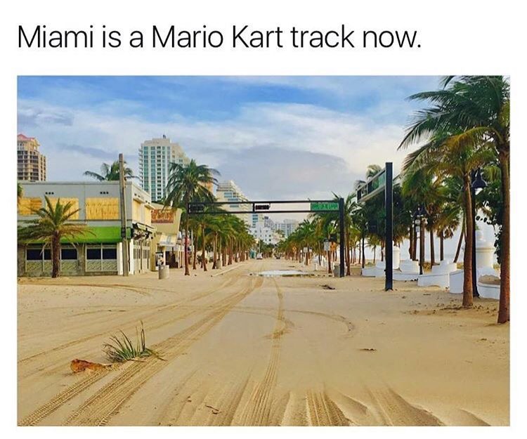 memes - miami mario kart - Miami is a Mario Kart track now.