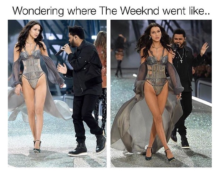 fashion model - Wondering where The Weeknd went ..