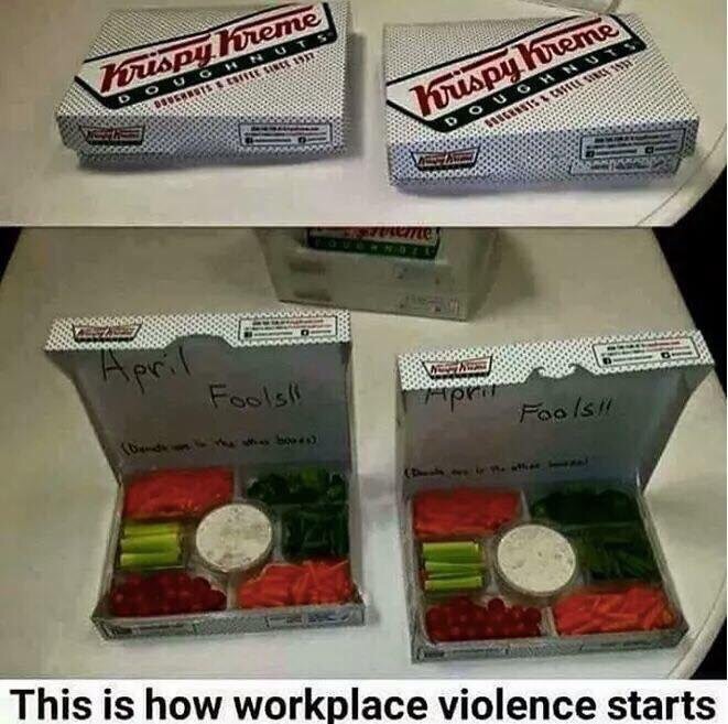 workplace violence starts - Krispy kreme Uspureme Annel we or Fools! This is how workplace violence starts
