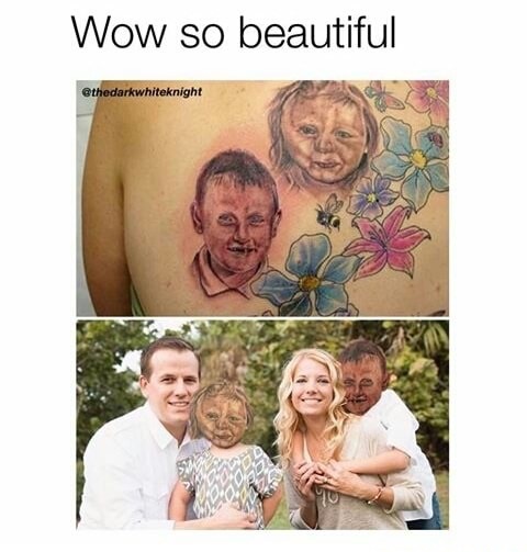 tattoos photoshopped into reality - Wow so beautiful