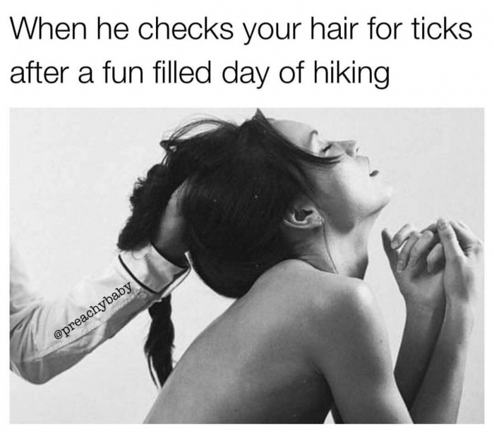 shoulder - When he checks your hair for ticks after a fun filled day of hiking