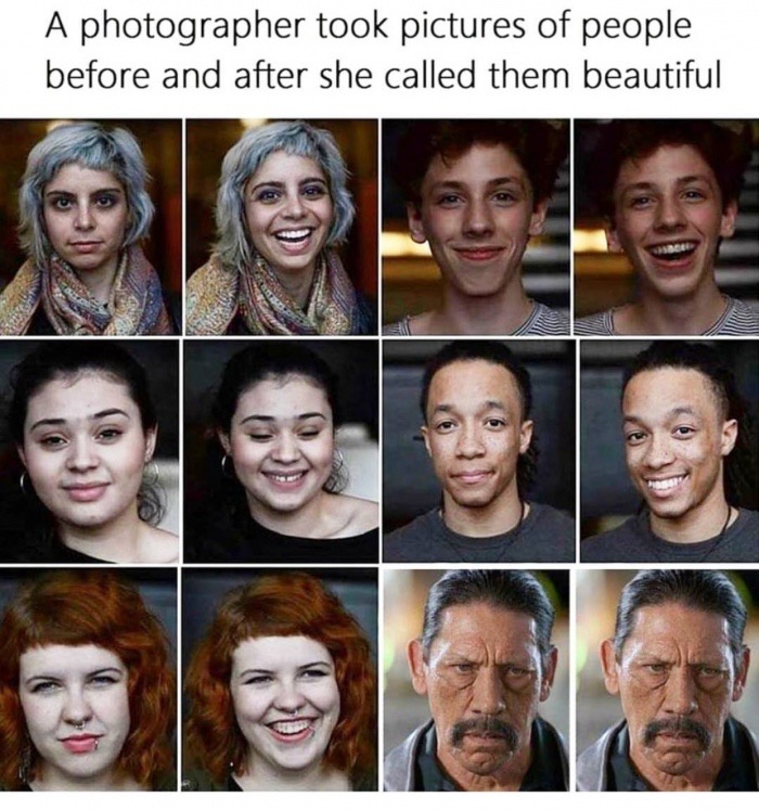 photographer took pictures of people before - A photographer took pictures of people before and after she called them beautiful