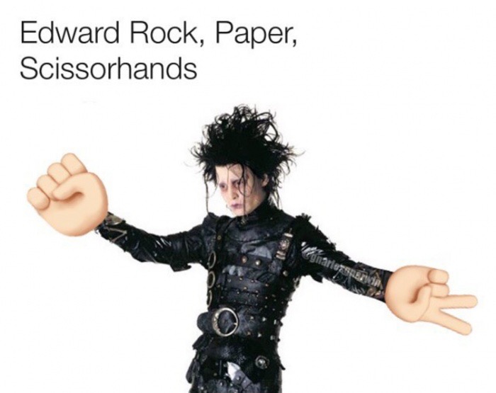 edward scissorhands - Edward Rock, Paper, Scissorhands