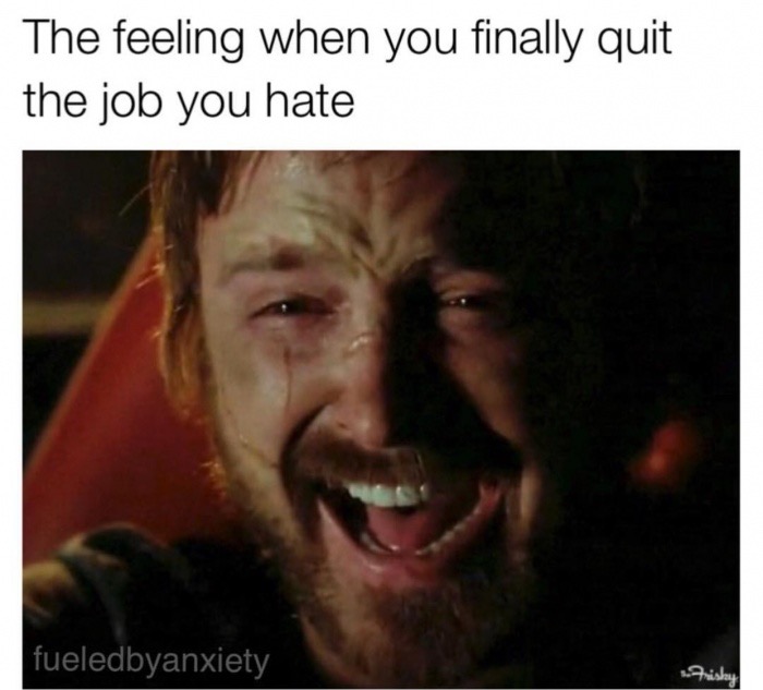 jesse pinkman - The feeling when you finally quit the job you hate fueledbyanxiety Thisky