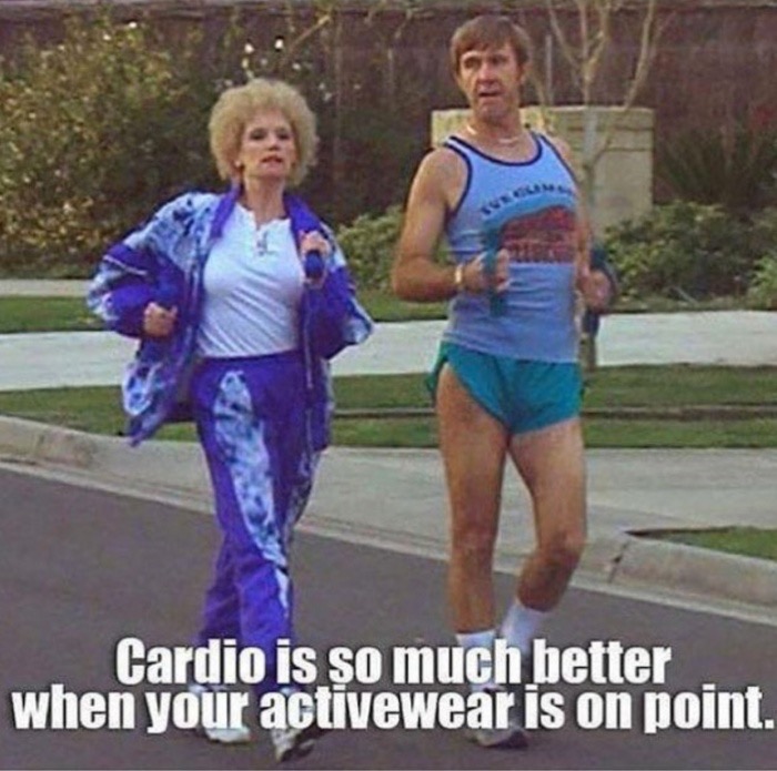 workout funny - Cardio is so much better when your activewear is on point.