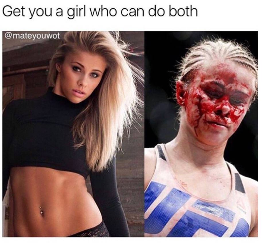 memes - blood ears - Get you a girl who can do both
