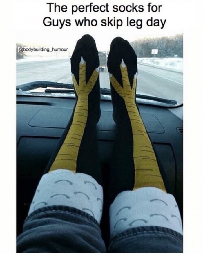 memes - perfect socks for guys who skip leg day - The perfect socks for Guys who skip leg day