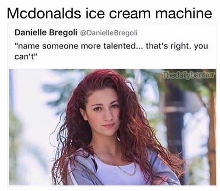 abraham lincoln security team - Mcdonalds ice cream machine Danielle Bregoli Bregoli "name someone more talented... that's right. you can't" Thedailybanterr