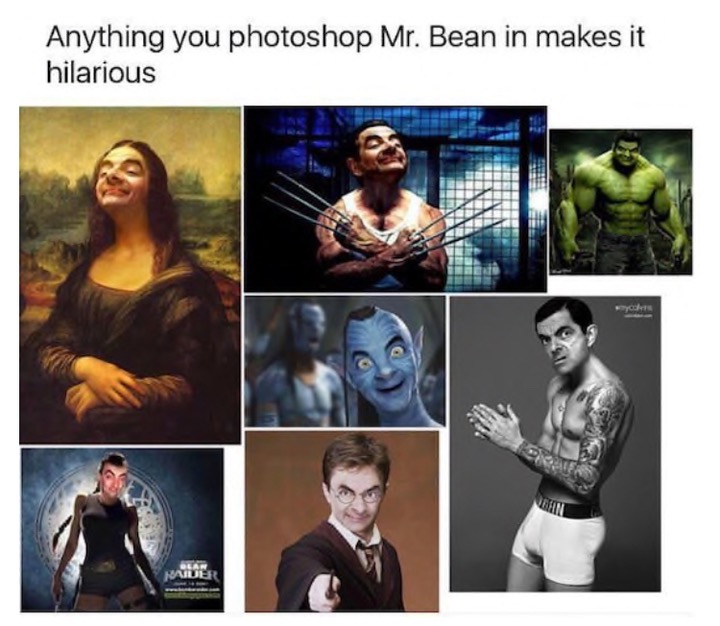 mr bean memes - Anything you photoshop Mr. Bean in makes it hilarious