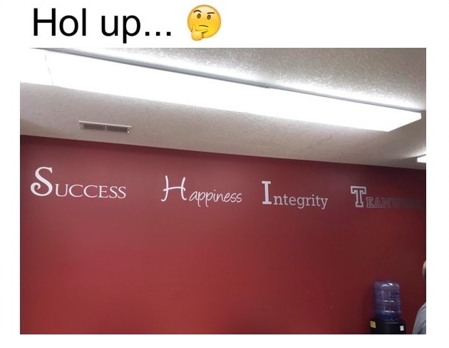 angle - Hol up... 9 Success Happiness Integrity Tm