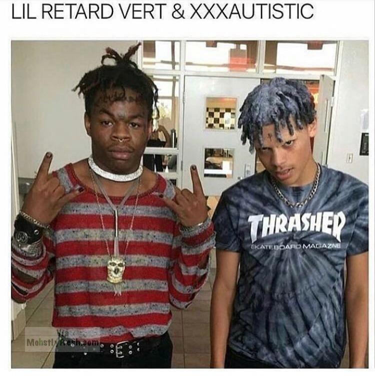 lil retard vert and xxxautistic - Lil Retard Vert & Xxxautistic Thrasher Okateboard Magazne Mohstlykes