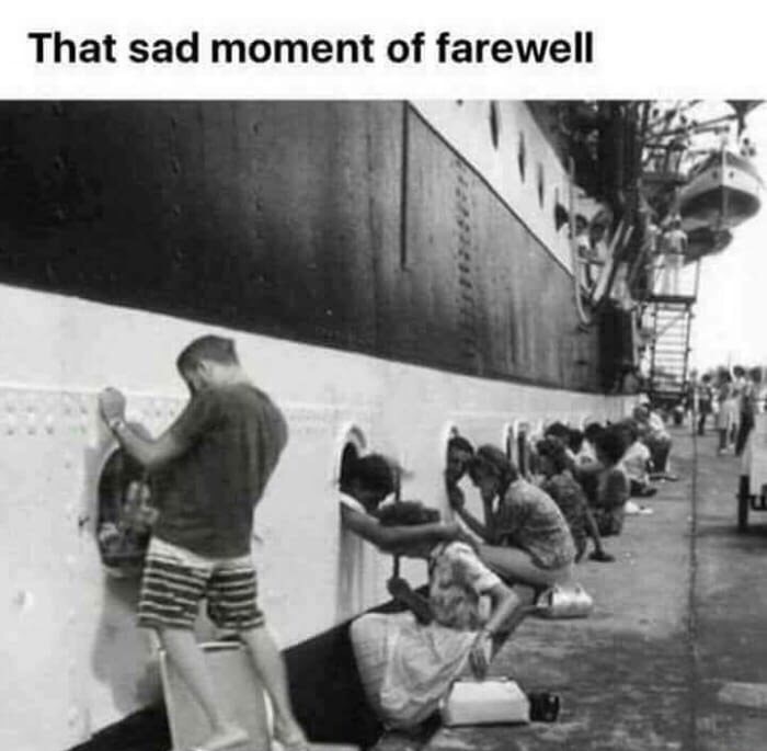 sad moment - That sad moment of farewell