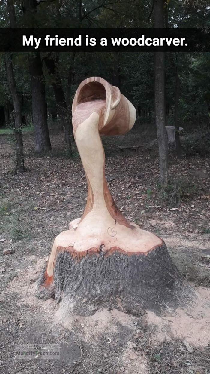 tree sculpture - My friend is a woodcarver. Molistyminel.com
