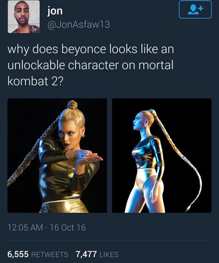 finish him memes - jon why does beyonce looks an unlockable character on mortal kombat 2? 16 Oct 16 6,555 7,477