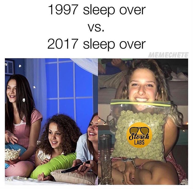 sleepover 1997 - 1997 sleep over Vs. 2017 sleep over Memechete O Storch Labs