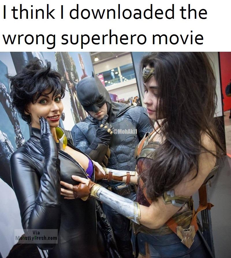 I think I downloaded the wrong superhero movie Via Mohstly Fresh.com