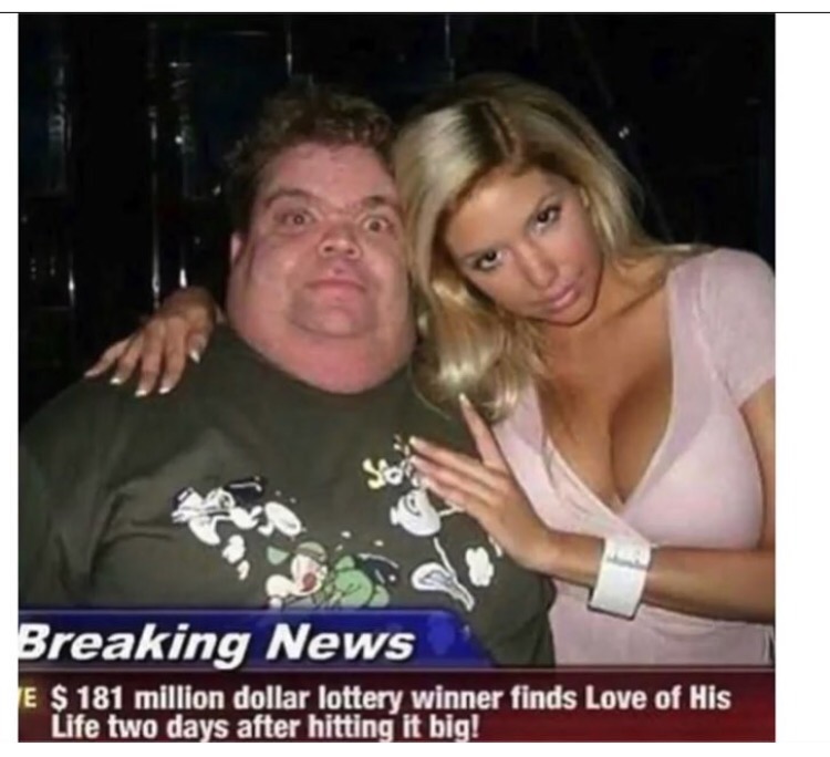 ugly man and beautiful woman - Breaking News E $ 181 million dollar lottery winner finds Love of His Life two days after hitting it big!