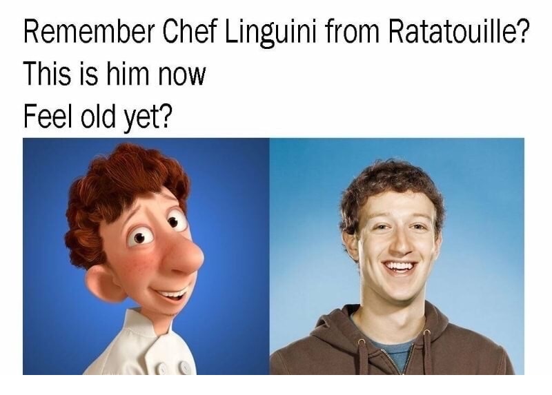memes-  ratatouille meme - Remember Chef Linguini from Ratatouille? This is him now Feel old yet?