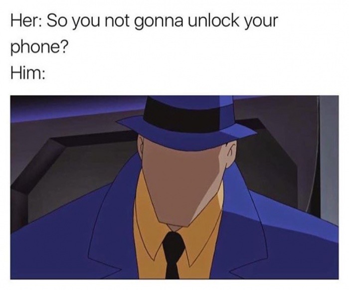 memes-  cartoon - Her So you not gonna unlock your phone? Him