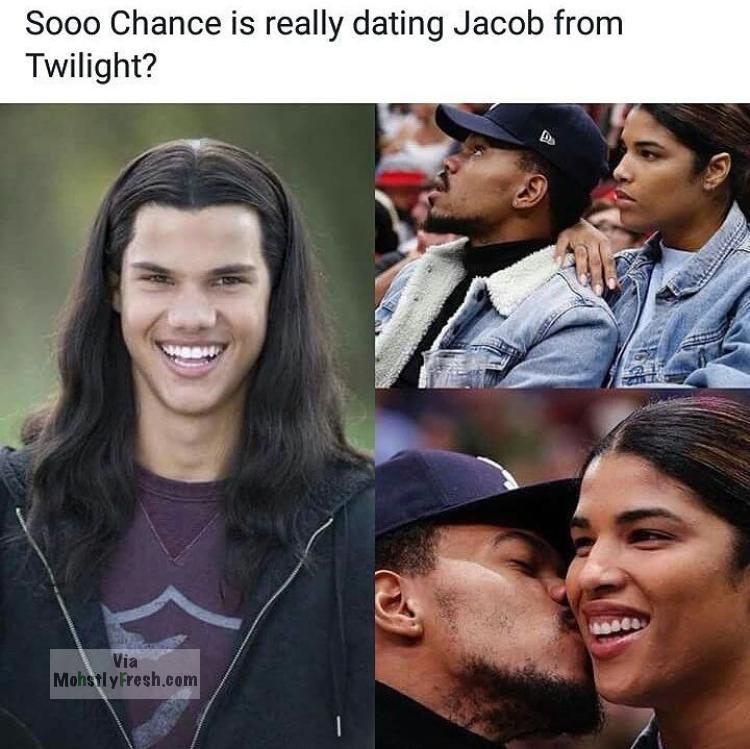 chance the rapper marrying - Sooo Chance is really dating Jacob from Twilight? Via Mohstly Fresh.com
