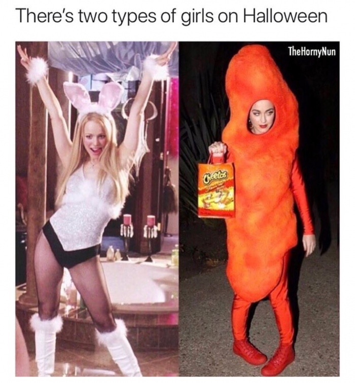 regina george halloween - There's two types of girls on Halloween The HornyNun Cheelds