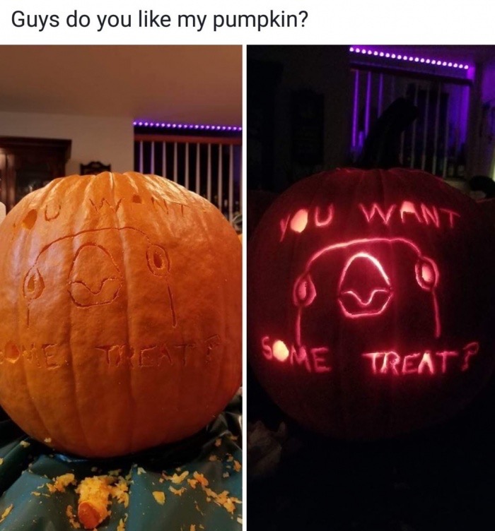 you want sum treat - Guys do you my pumpkin? Vou Want Me Treat?