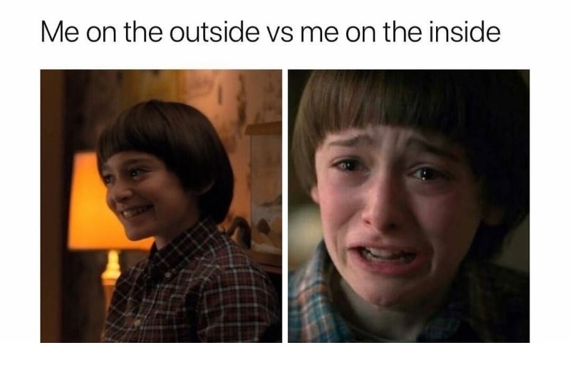 me on the outside vs me - Me on the outside vs me on the inside