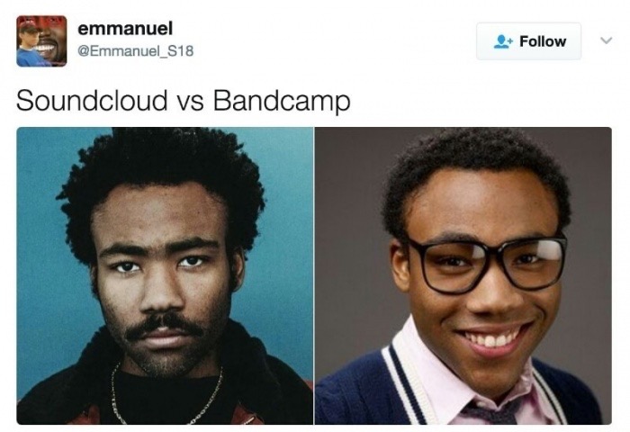 childish gambino - emmanuel Soundcloud vs Bandcamp