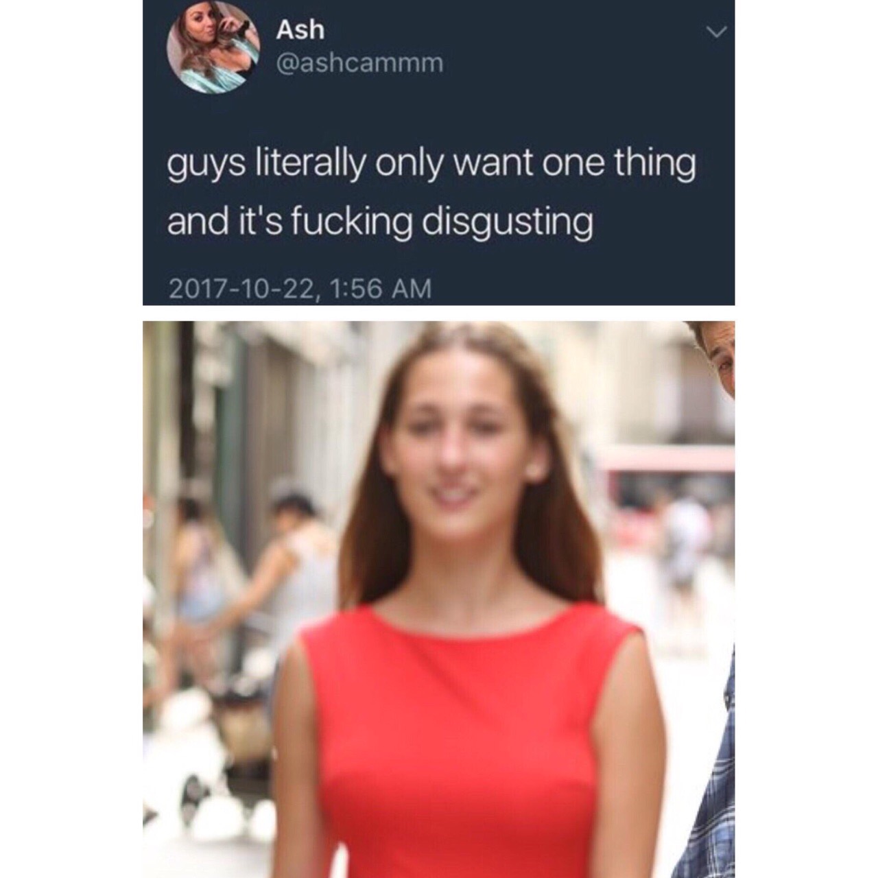 guys literally want one thing - Ash guys literally only want one thing and it's fucking disgusting ,