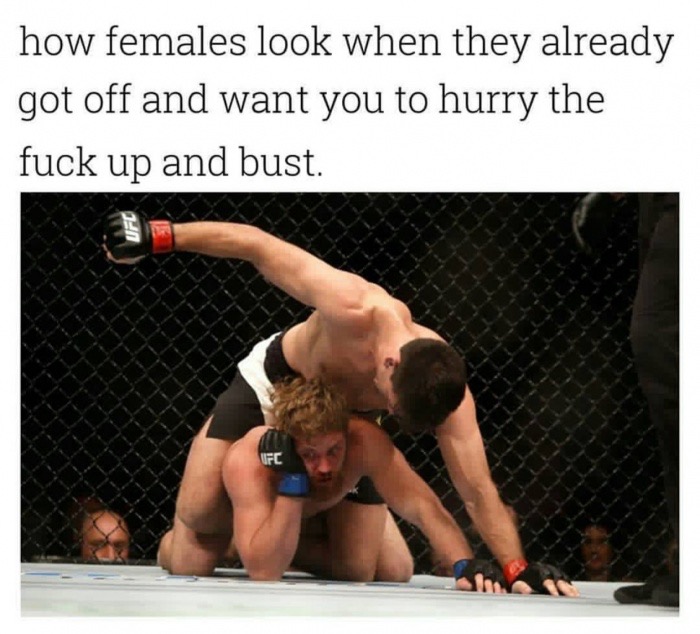 trending - shoulder - how females look when they already got off and want you to hurry the fuck up and bust. Ufc Fc