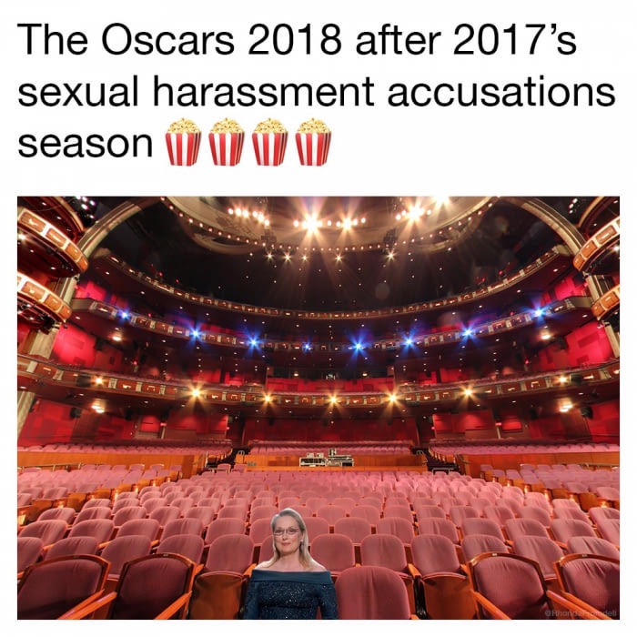 trending - oscars 2018 meme - The Oscars 2018 after 2017's sexual harassment accusations season Iv W Ohnell
