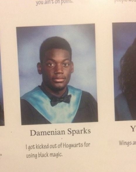 Sunday meme with a Harry Potter themed senior quote