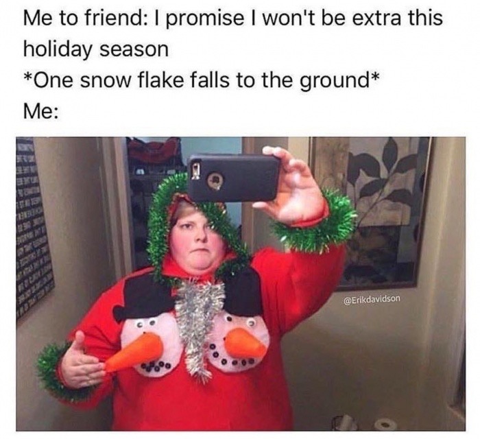 Sunday meme about getting into the Christmas spirit