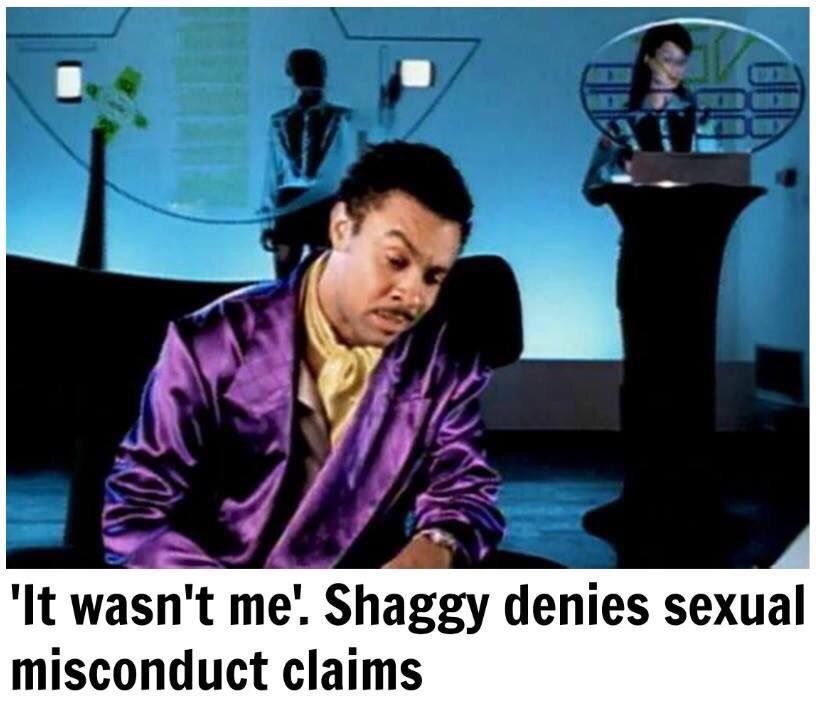 no nut november - photo caption - 'It wasn't me! Shaggy denies sexual misconduct claims