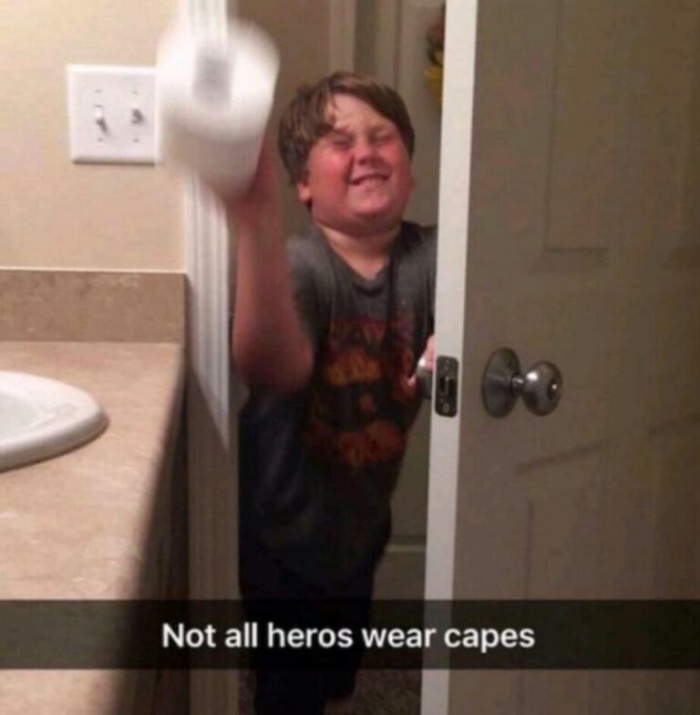 some heroes don t wear capes toilet paper - Not all heros wear capes