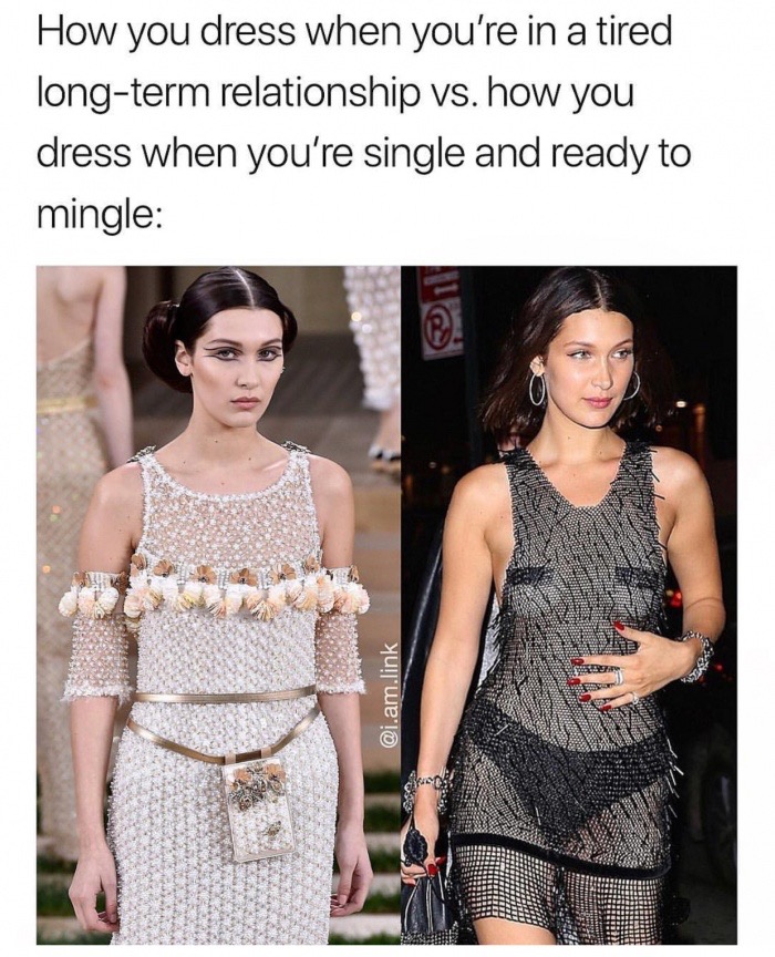 fashion model - How you dress when you're in a tired longterm relationship vs. how you dress when you're single and ready to mingle .am.link