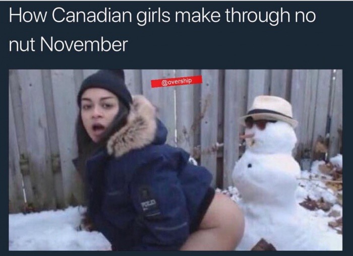 no nut november girls - How Canadian girls make through no nut November