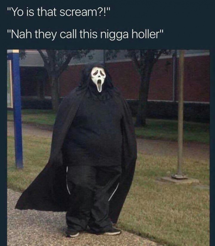 they call this nigga holler - "Yo is that scream?!" "Nah they call this nigga holler"