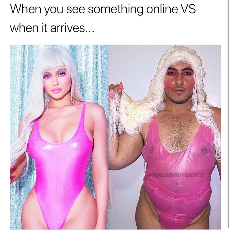 blond - When you see something online Vs when it arrives... Madaboutbants