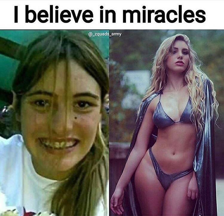 photo caption - I believe in miracles